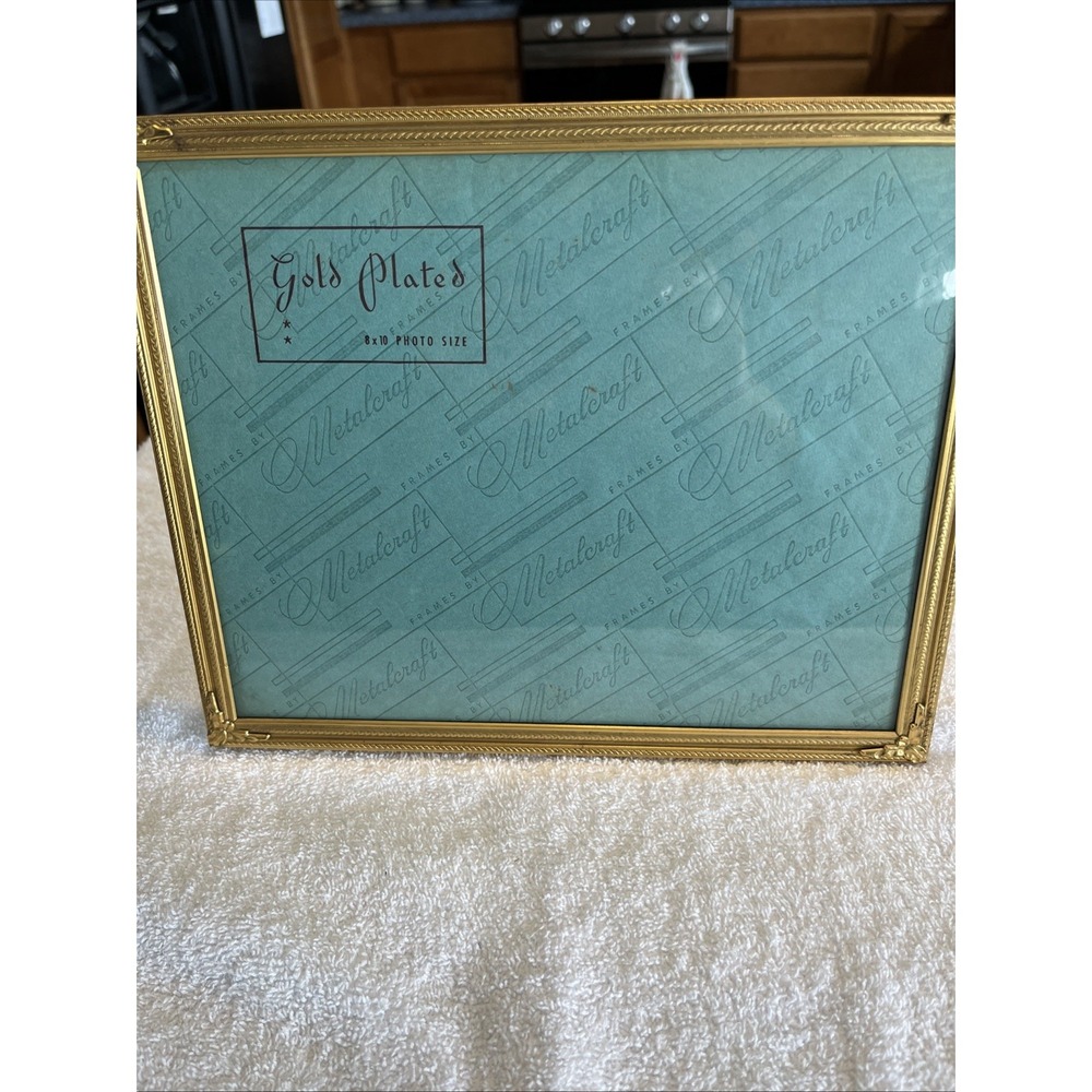 Gold Filigree Ornate Picture Frame With Easel Back mid Century Vintage Classic